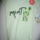 Womens NWT Scratch and Sniff Tea Shirt, Mint Scented, Size S