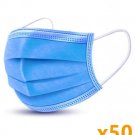 Box Of 50 3 Ply Disposable Face Masks