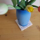 Mosaic Tile Rubber Coaster (White)