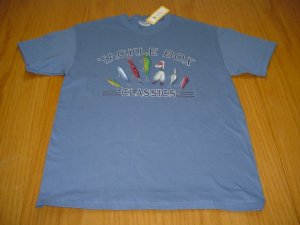 NEW WT FISHING TACKLE BOX T-SHIRT MENS M 38-40