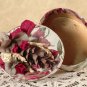 Oval Victorian Keepsake / Hat Box in Waverly Print - Vintage Style