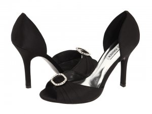STEVE MADDEN BLACK SATIN SHOES MSRP $79.95 FREE SHIPPING!!!