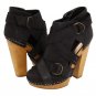 STEVE MADDEN(STEVEN COLLECTION)BLACK LEATHER SHOES MSRP $199.00 FREE SHIPPING!!!