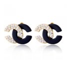 DESIGNER LUXURIOUS CRYSTAL STUD EARRINGS FREE SHIPPING WORLDWIDE!!!