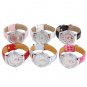HELLO KITTY RHINESTONE GENUINE LEATHER WATCH FREE SHIPPING WORLDWIDE!!