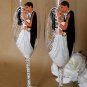 Hand painted Wedding Toasting Flutes Set of 2 Personalized