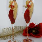 Set of 2 Personalized Champagne glasses Inspiration India