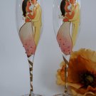 Set of 2 Personalized Champagne glasses Inspiration India