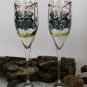 Set of 2 Personalized Champagne glasses Tatty Taddy Swings