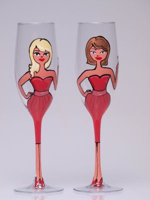 Bridal shower party Toasting Flutes