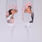 Flutes Set of 2 Personalized Champagne glasses Kiss Me
