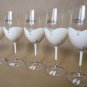 Bridal shower party glasses Wine glasses and champagne flutes suit and dresses