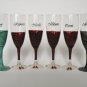 Hand painted bridal shower party champagne glasses