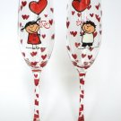 Personalized Champagne glasses This Love is Forever