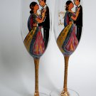 Wedding Toasting Flutes Set of 2 Personalized Champagne glasses Indian wedding