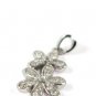 CHILDREN's Sterling Silver Pendant CZ Flowers