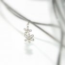 CHILDREN's Sterling Silver Pendant CZ Flowers
