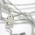 Sterling Silver CZ Pendant Heart