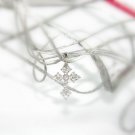 Sterling Silver CZ Pendant Cross