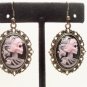 Lolita SKELETON Cameo EARRINGS Day Of The Dead Gothic Lady Skulls
