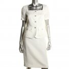 Women's Spring Summer Suit Le Suit SALE White Textured Size 14-16