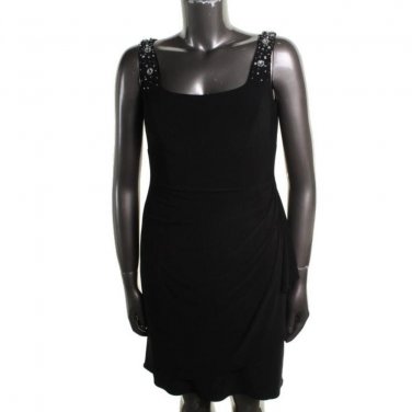 Cocktail Dress NWT Alex Evenings SALE  Black Embellished Top