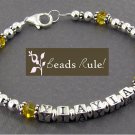 Personalized Mommy Mother Mom Bracelet~1 Name~1 Strand~Sterling Silver