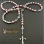 Pearl & Crystal Personalized Name Rosary ~First Communion~Confirmation~Baptism