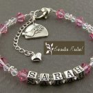 Baptism~First Communion~Confirmation Personalized Name Crystal Bracelet