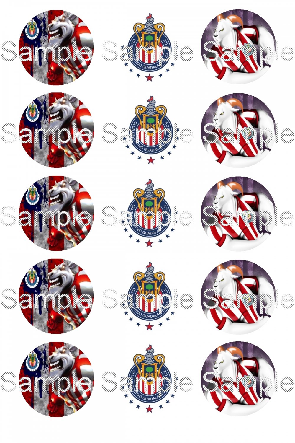 Chivas Club Deportivo Guadalajara Sheet (Set.14) Bottle Cap 15 1 ...