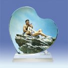Personalized Photo Crystal Gift - Heart w/Base
