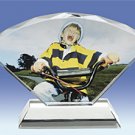 Personalized Photo Crystal Gift - Large Fan