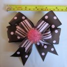 Pink & Chocolate Bow