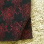 WORTHINGTON ESSENTIALS Womens Black Red Embroidered Slacks Pants Size 16 EUC
