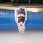 Wire Wrapped Garnet 3 Bead Ring