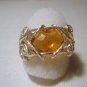 Wire Wrapped Madiera Citrine Ring