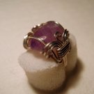 Wire Wrapped .925 Sterling Silver Amethyst Ring