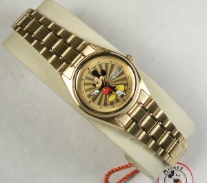 Disney Seiko Womens Starburst Seiko Mickey Mouse Watch! Mint