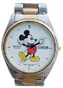 Disney Two-Tone Mens Seiko Mickey Mouse Watch! Brand-new!