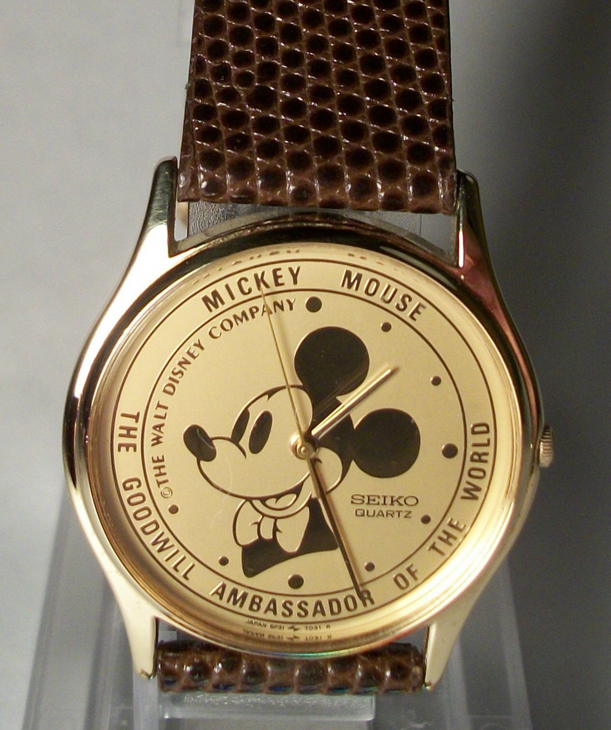 Disney Ambassador Mens Seiko Mickey Mouse Watch! Brandnew!