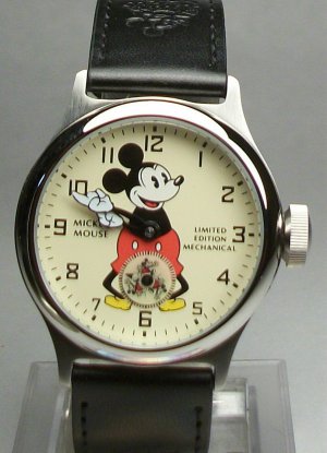 Disney Rare Mechanical  Shareholders Mickey Mouse Watch! Very Rare! Wow!