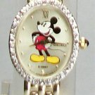 Disney Diamond 14kt Gold Ladies Seiko Mickey Mouse Watch! New Wow!