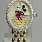 Disney Diamond 14kt Gold Ladies Seiko Mickey Mouse Watch! New Wow!