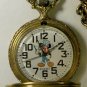 New! Disney Engineer Mickey Mouse Pocket Watch! HTF! Gorgeous!