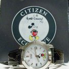 New Disney Eco-Drive Mens Citizen Mickey Mouse Watch! HTF! Gorgeous!
