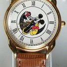Disney Animated Gold Minnie Mouse and Gold Mickey Mouse Watch! New! HTF!