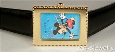 New Disney Awesome Blue Dial Mickey Mouse Watch Watch! Hard To Find!