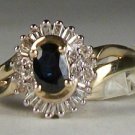 New Stunning 1/2 carat Sapphire Ring with 1/3 carat diamonds ring!