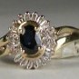 New Stunning 1/2 carat Sapphire Ring with 1/3 carat diamonds ring!