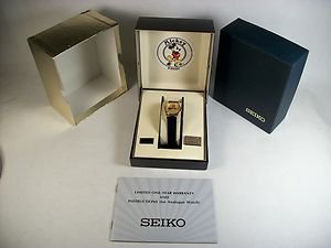 New Disney Ladies Seiko Mickey Mouse Watch! HTF! HTF! Free Gift & Watch!
